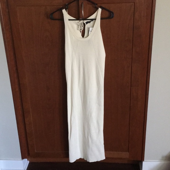 Zara WHITE Knit Dress NWT - Picture 4 of 7